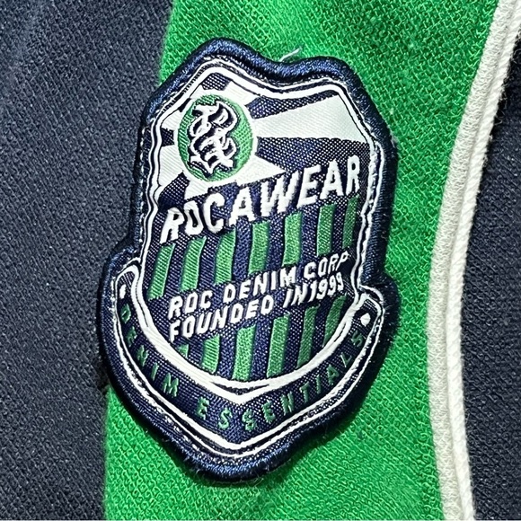 Vintage RocaWear Full Zip Sweatshirt Mens Size XL Gray Embroidered Logo Pockets - Picture 6 of 14